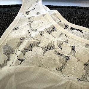 BRAND NEW White Lace Long Sleeved Top With Shoulder Cut Outs